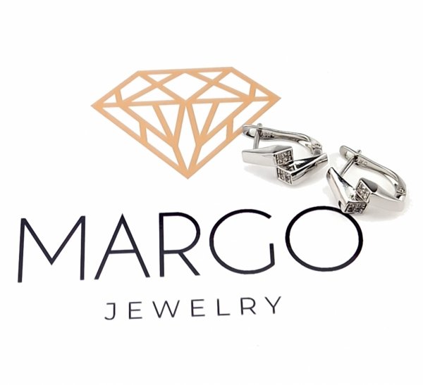 gold plated earrings with exclusive cubic zirconia