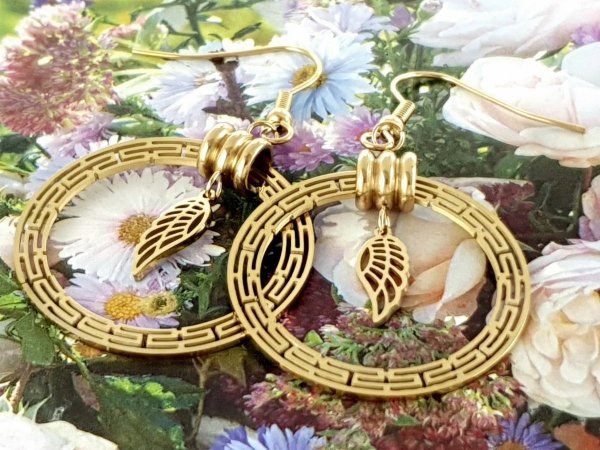 EARRINGS SILVER STAINLESS STEEL CELEBRITY