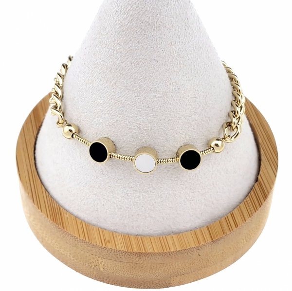 BRACELET GOLD CELEBRITY STAINLESS STEEL