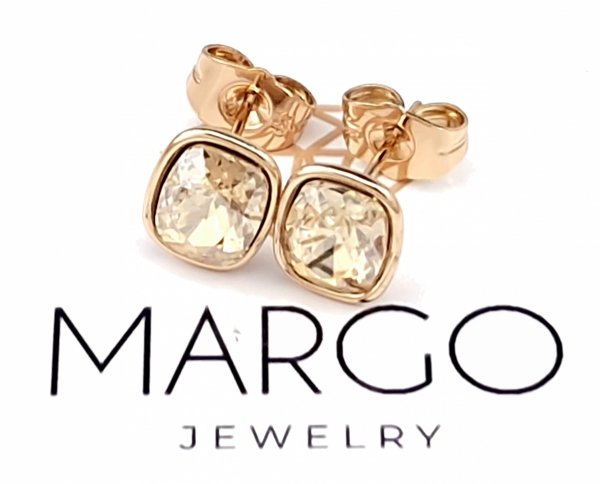 exclusive swarovski gold-plated earrings