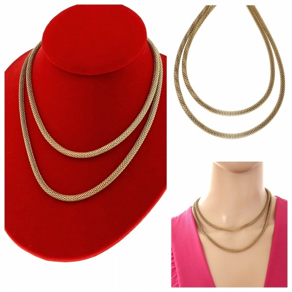 GOLD CHAIN NECKLACE celebrity STAINLESS STEEL