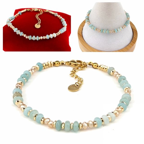 BRACELET GOLD CELEBRITY STAINLESS STEEL