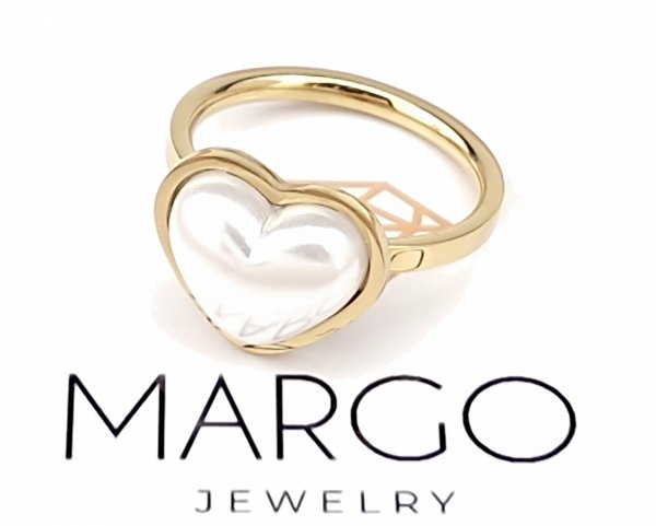 ring 19,00mm gold stainless steel