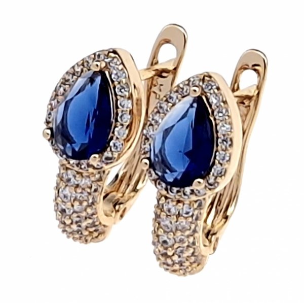exclusive swarovski gold-plated earrings