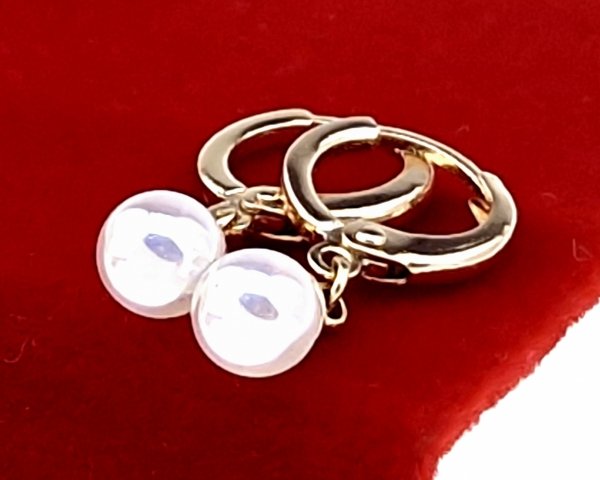 gold plated earrings with exclusive cubic zirconia