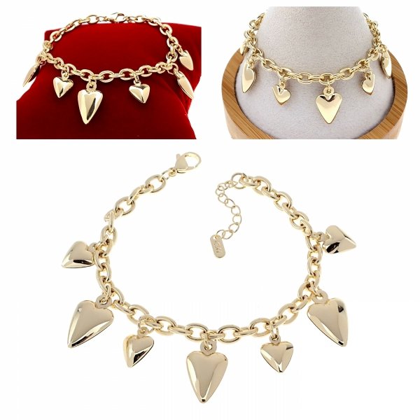 gold bracelet for a gold-plated leg