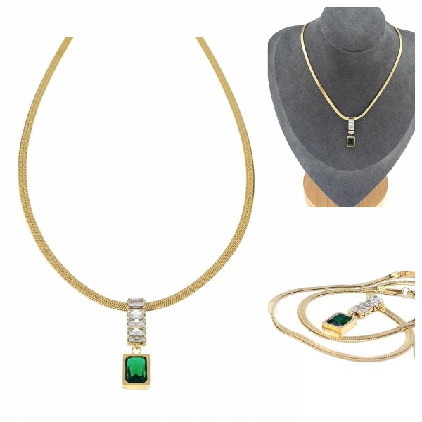 GOLD CHAIN NECKLACE celebrity STAINLESS STEEL