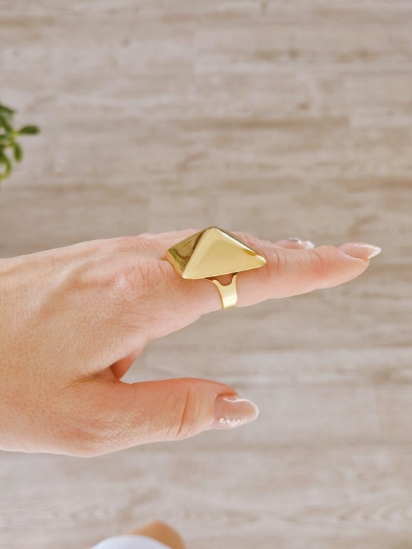 ring 18,30mm gold stainless steel