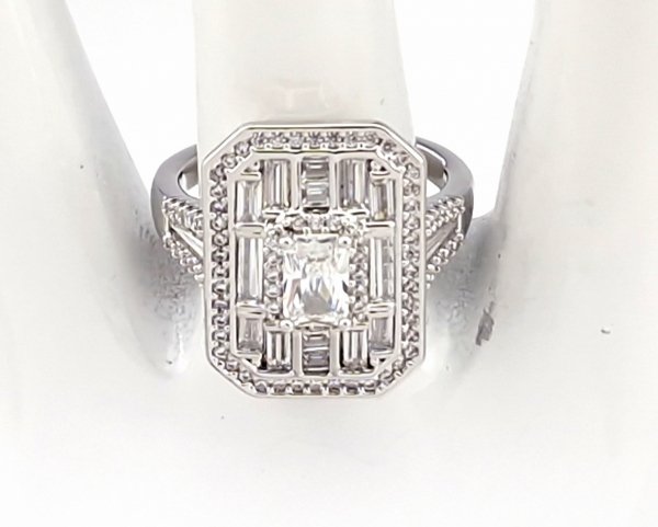 gold ring 18,60mm. gold-plated engagement xuping