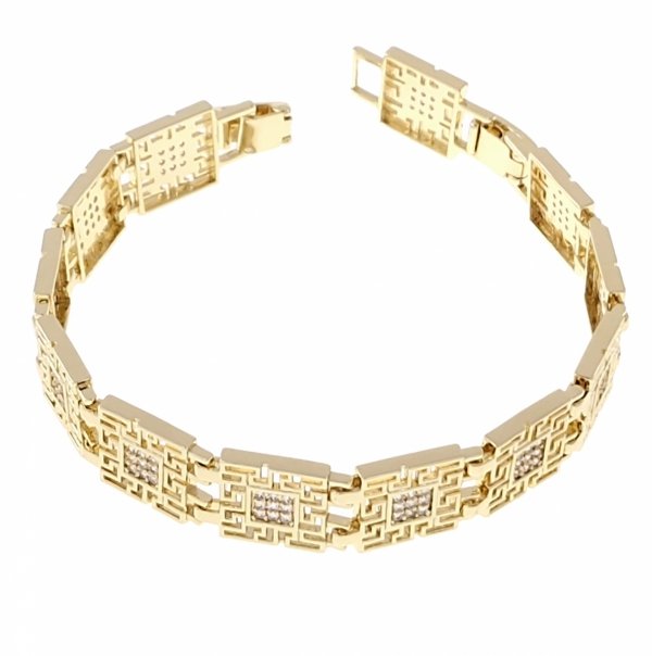 gold bracelet for a gold-plated leg