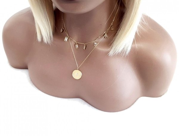 GOLD CHAIN NECKLACE celebrity STAINLESS STEEL