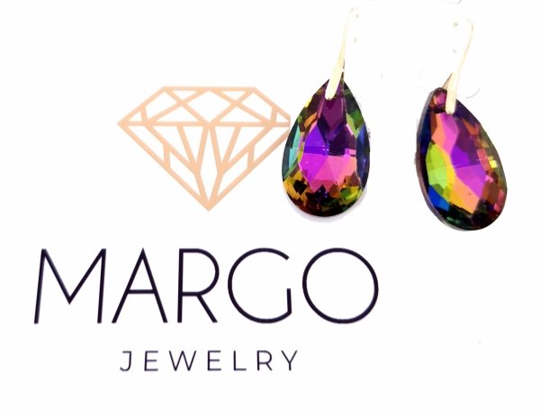 gold plated earrings with exclusive cubic zirconia