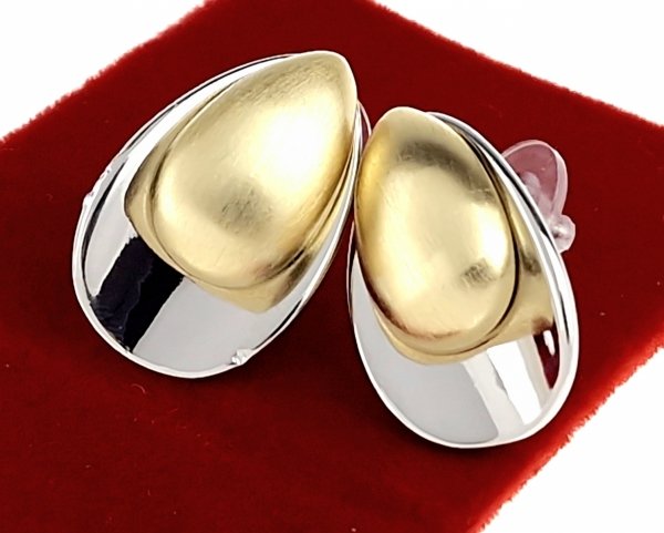 gold plated earrings with exclusive cubic zirconia