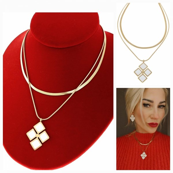 GOLD CHAIN NECKLACE celebrity STAINLESS STEEL