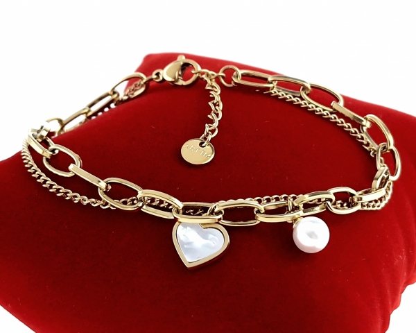 BRACELET GOLD CELEBRITY STAINLESS STEEL