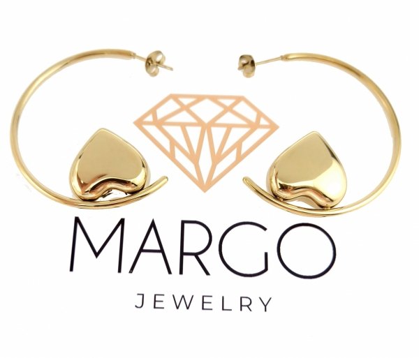 gold earrings made of stainless steel