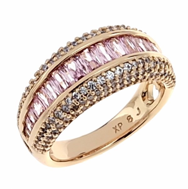 gold ring 18,60mm. gold-plated engagement xuping