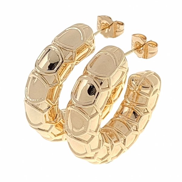 gold plated earrings with exclusive cubic zirconia