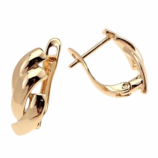 gold plated earrings with exclusive cubic zirconia