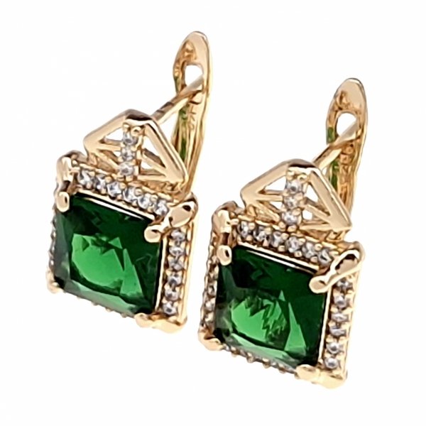 exclusive swarovski gold-plated earrings