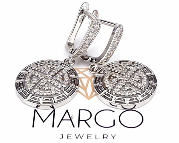 gold plated earrings with exclusive cubic zirconia