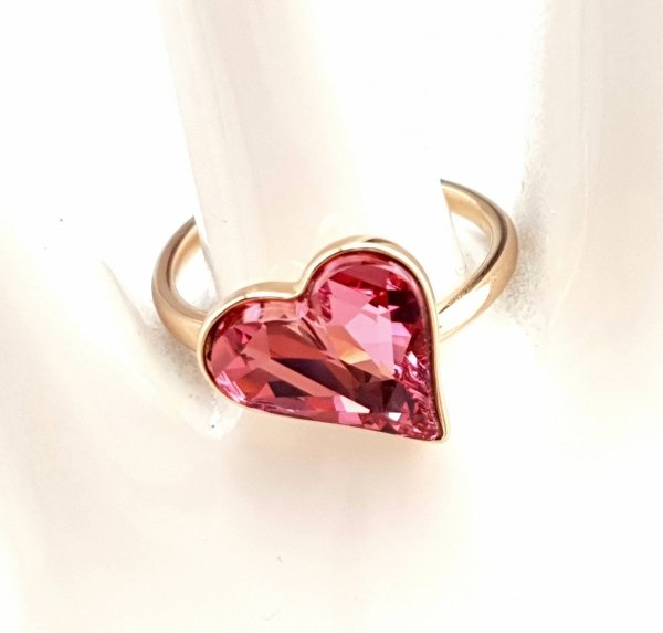 gold ring 18,00mm. gold-plated engagement xuping