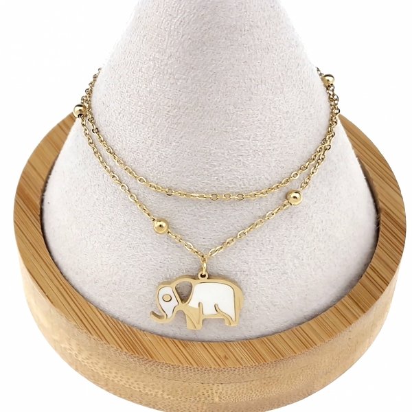 BRACELET GOLD CELEBRITY STAINLESS STEEL