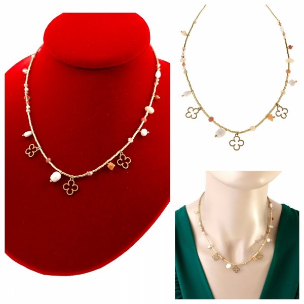 GOLD CHAIN NECKLACE celebrity STAINLESS STEEL
