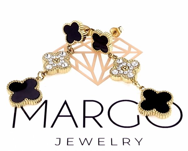 gold earrings made of stainless steel