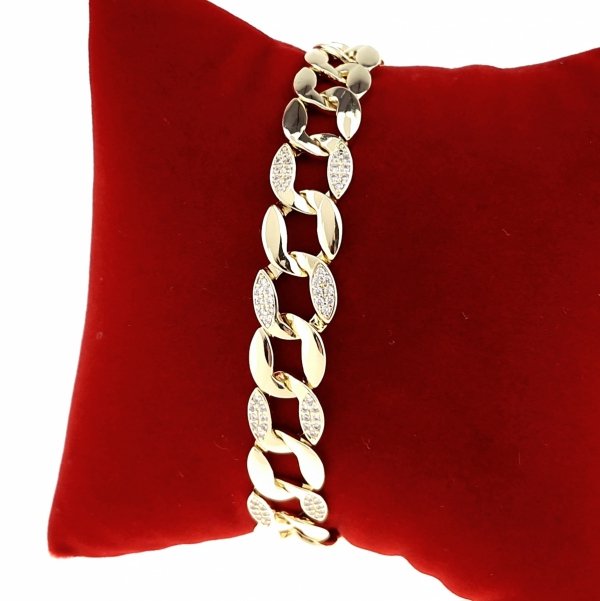 gold bracelet for a gold-plated leg
