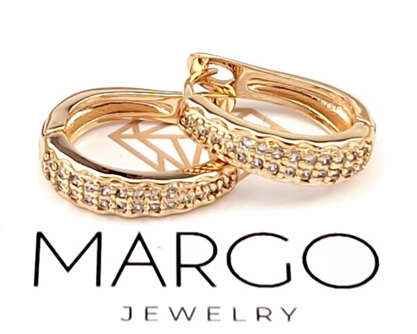 exclusive swarovski gold-plated earrings