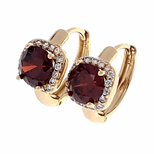 exclusive swarovski gold-plated earrings