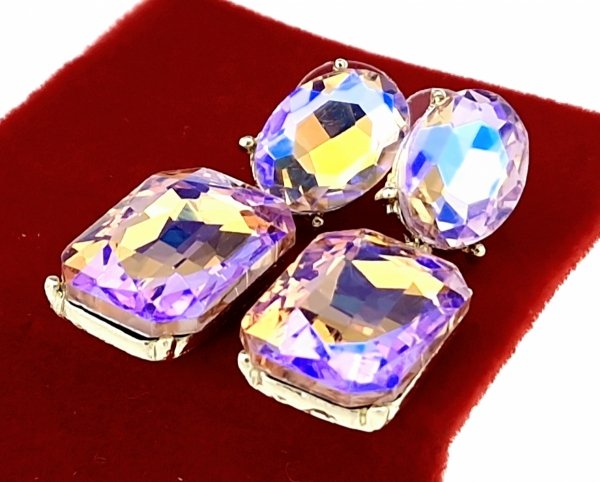 gold plated earrings with exclusive cubic zirconia