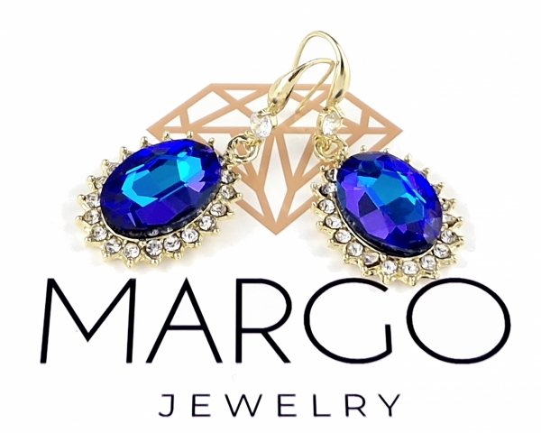 gold plated earrings with exclusive cubic zirconia
