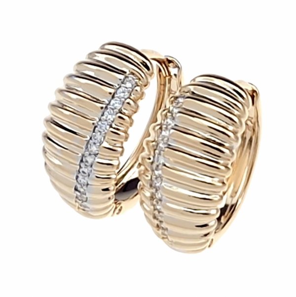 exclusive swarovski gold-plated earrings