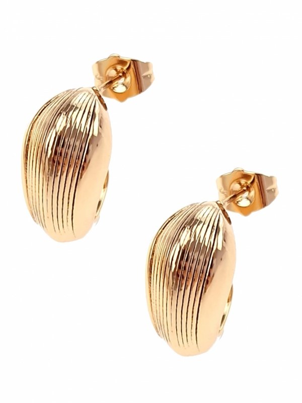 gold plated earrings with exclusive cubic zirconia