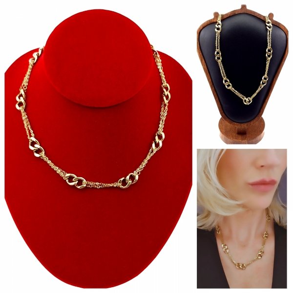 GOLD CHAIN NECKLACE celebrity STAINLESS STEEL