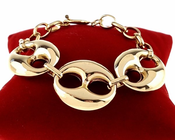 BRACELET GOLD CELEBRITY STAINLESS STEEL