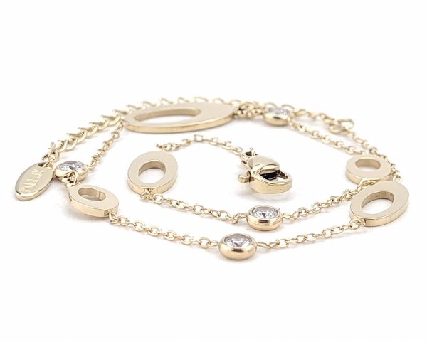 BRACELET GOLD CELEBRITY STAINLESS STEEL