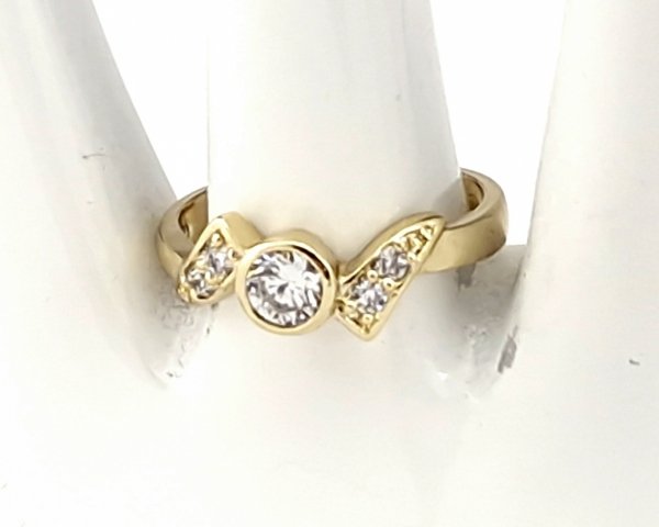 gold ring 18,60mm. gold-plated engagement xuping