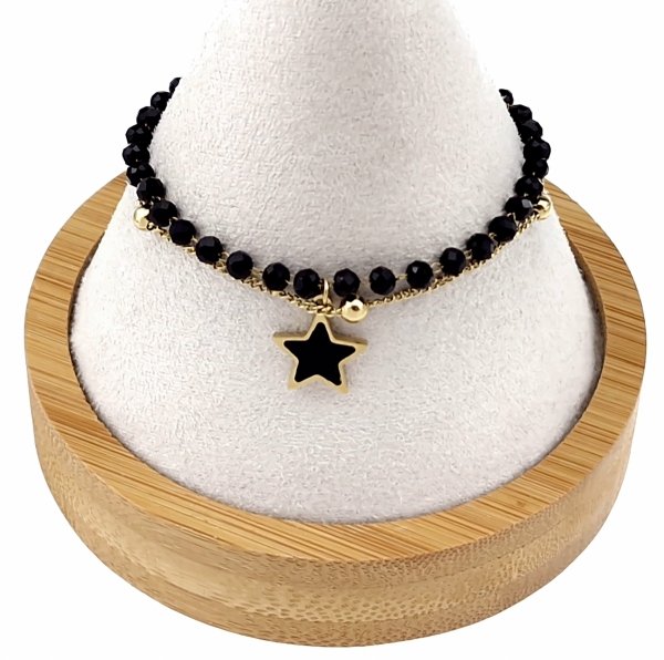 BRACELET GOLD CELEBRITY STAINLESS STEEL