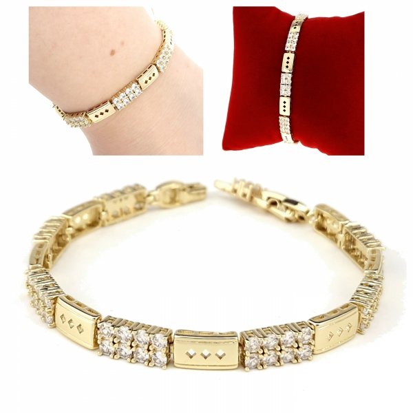 gold bracelet for a gold-plated leg