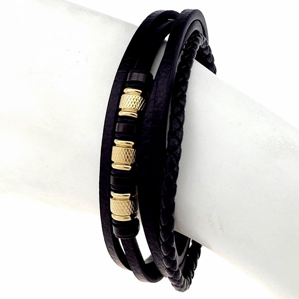 BRACELET GOLD CELEBRITY STAINLESS STEEL