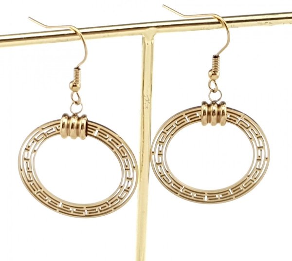 EARRINGS SILVER STAINLESS STEEL CELEBRITY