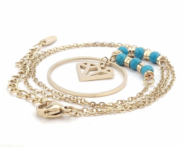 GOLD CHAIN NECKLACE celebrity STAINLESS STEEL