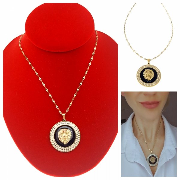 GOLD CHAIN NECKLACE celebrity STAINLESS STEEL