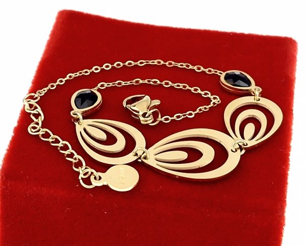 BRACELET GOLD CELEBRITY STAINLESS STEEL