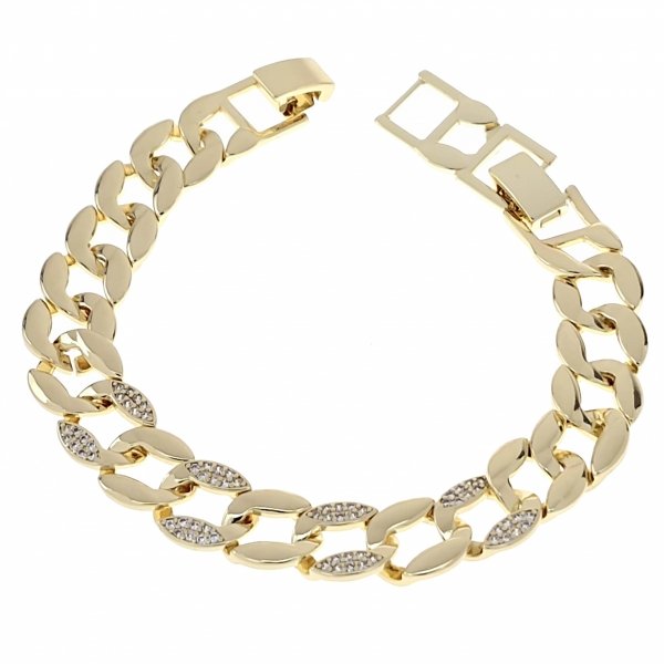gold bracelet for a gold-plated leg