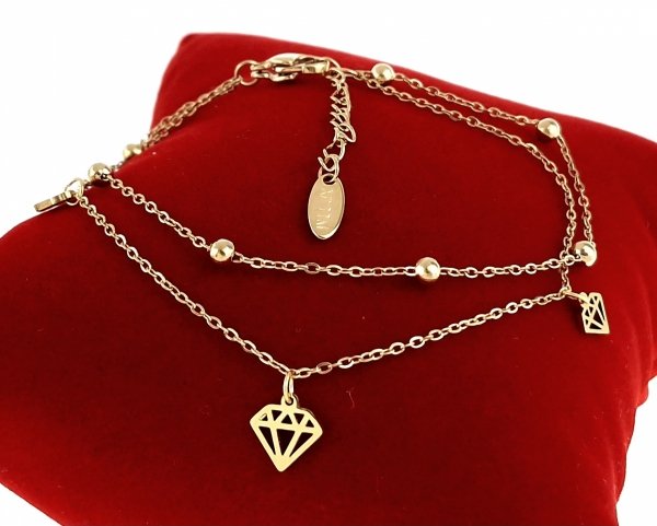 BRACELET GOLD CELEBRITY STAINLESS STEEL