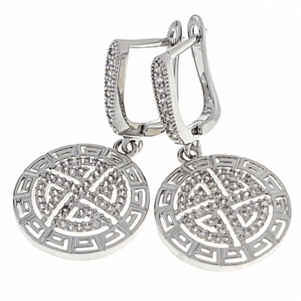 gold plated earrings with exclusive cubic zirconia